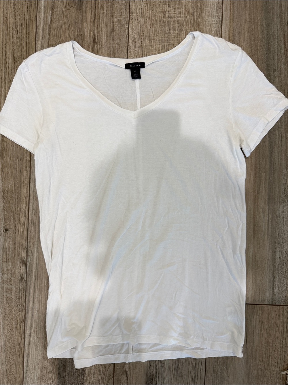 Halogen White V-Neck super soft Short Sleeve Tee